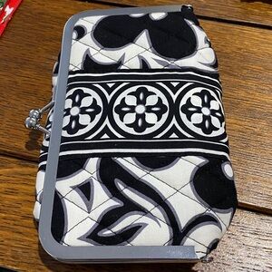 Vera Bradley Retired “Night & Day” KissLock Make Up Case w/metal Frame. Unused